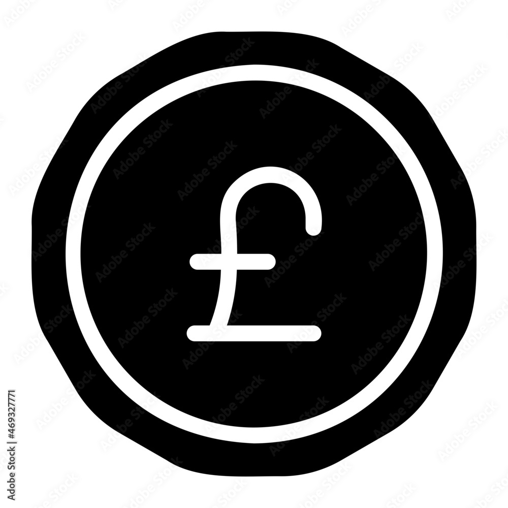 pound sterling glyph icon