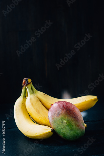 Mango and banana fruits on ...