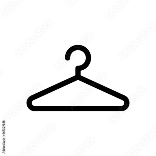 Canvas Print Clothes hanger vector icon