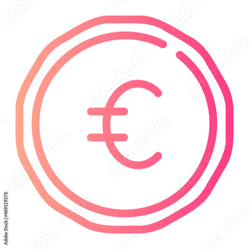euro gradient icon