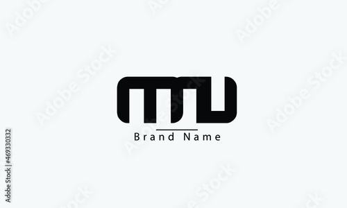MN NM M N abstract vector logo monogram template