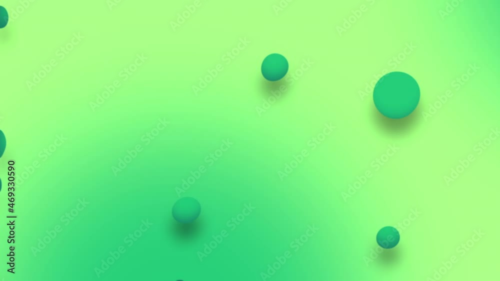 background animation with green spheres background animation with green spheres