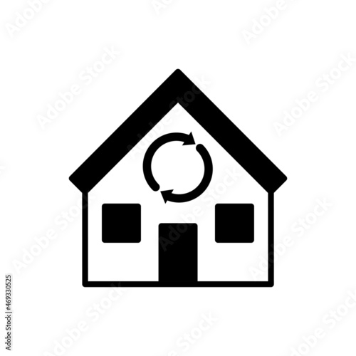 Modern ventilation of home, great design for any purposes. Circulation air of home vector icon. Vector logo illustration.