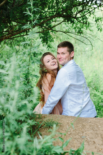Young couple falling in lov...