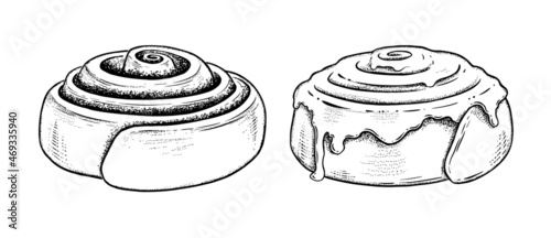 Vector illustration of Cinnamon Roll
