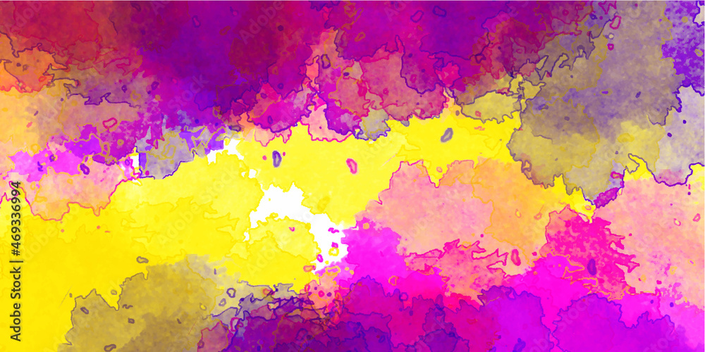 abstract watercolor background with colorful acrylic splash