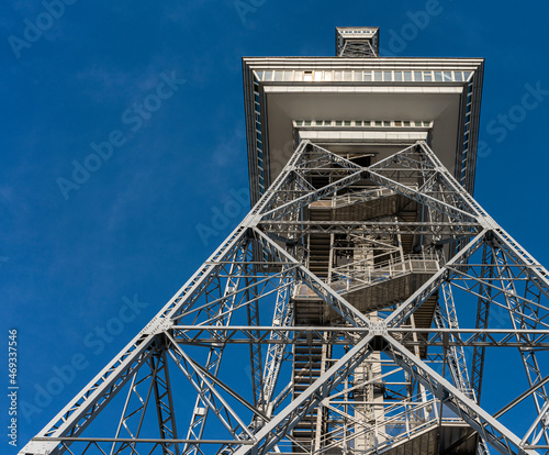 Photography der neu restaurierte Berliner Funkturm auf dem Messegelände