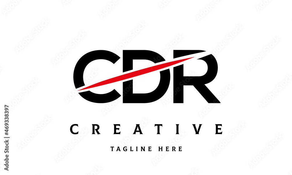 CDR creative three latter logo