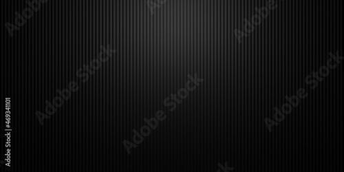 Modern minimal black thin vertical tubes array geometrical pattern background flat lay top view from above