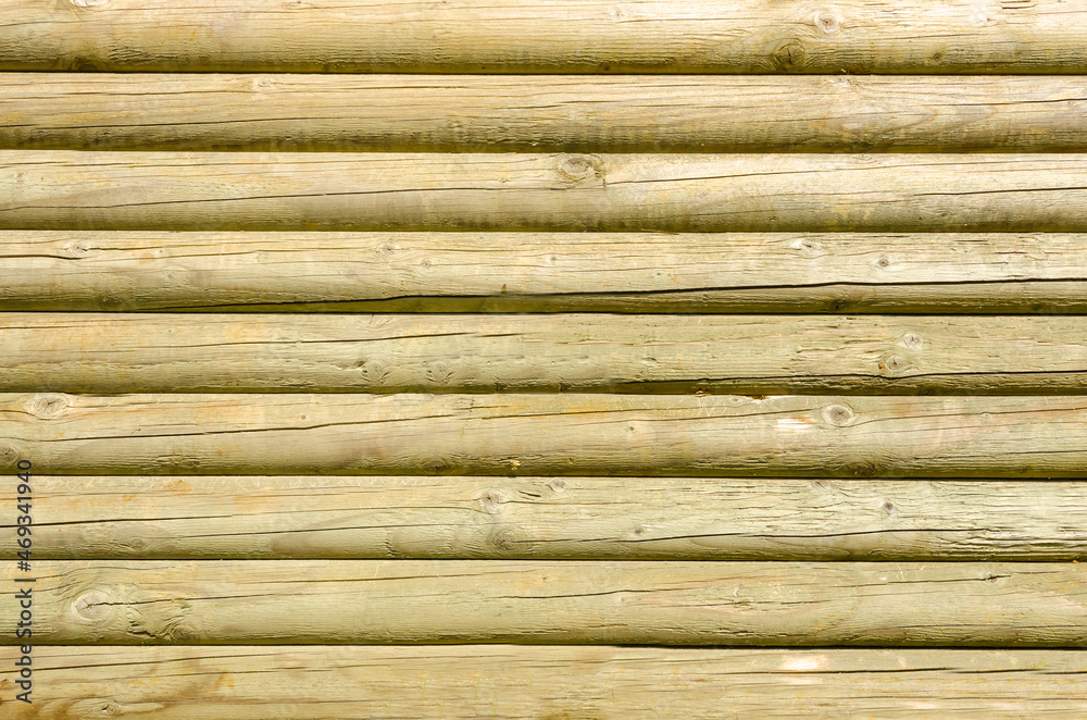 the background of new finished log wood the background of new finished log wood