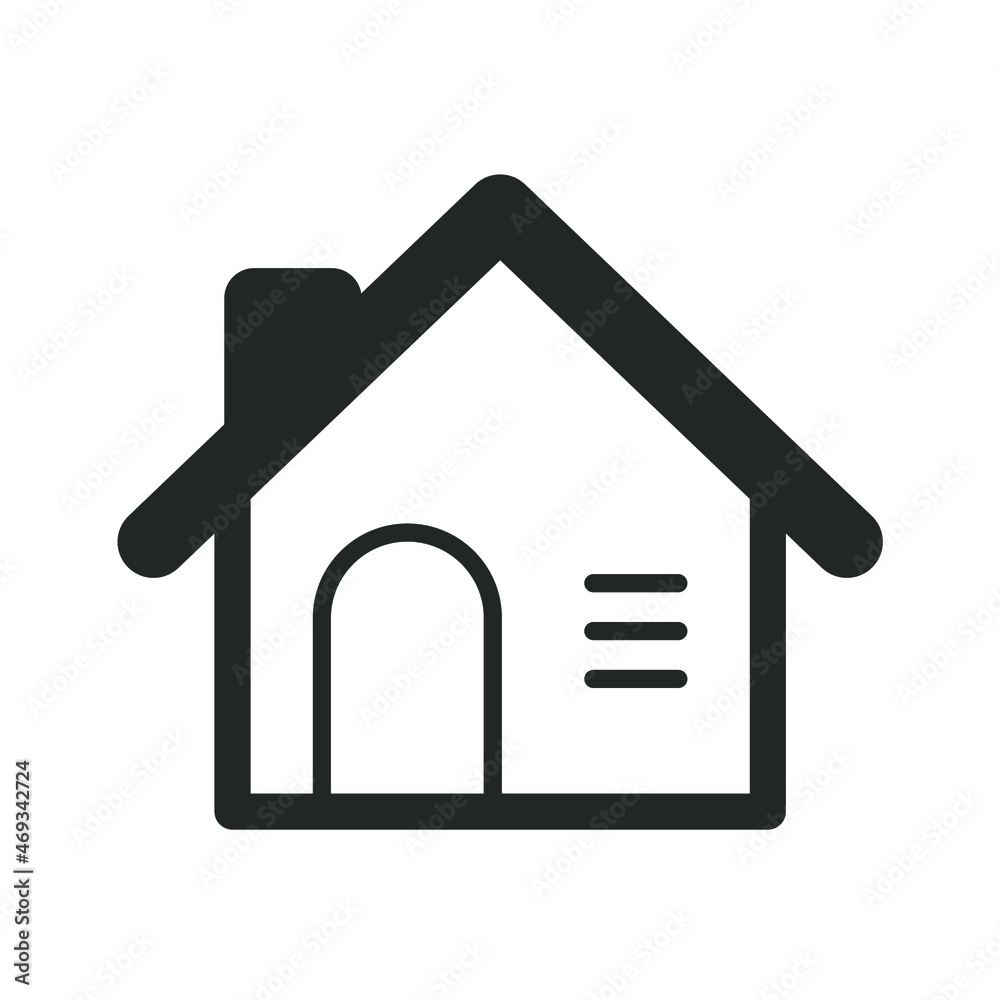 Home icons symbol vector elements for infographic web Home icons symbol vector elements for infographic web