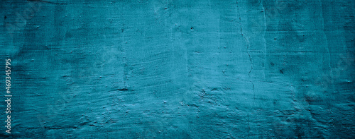 blue and black concrete wall background texture with plaster