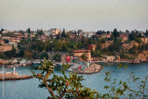 Antalya Town Port Boat Beach Sea Caves Turkey Antalya