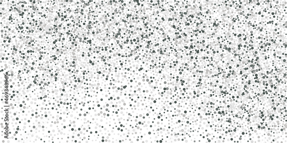 Obraz premium Silver glitter confetti. Light background. White abstract texture. Vector abstract graphic design. New Year Christmas.