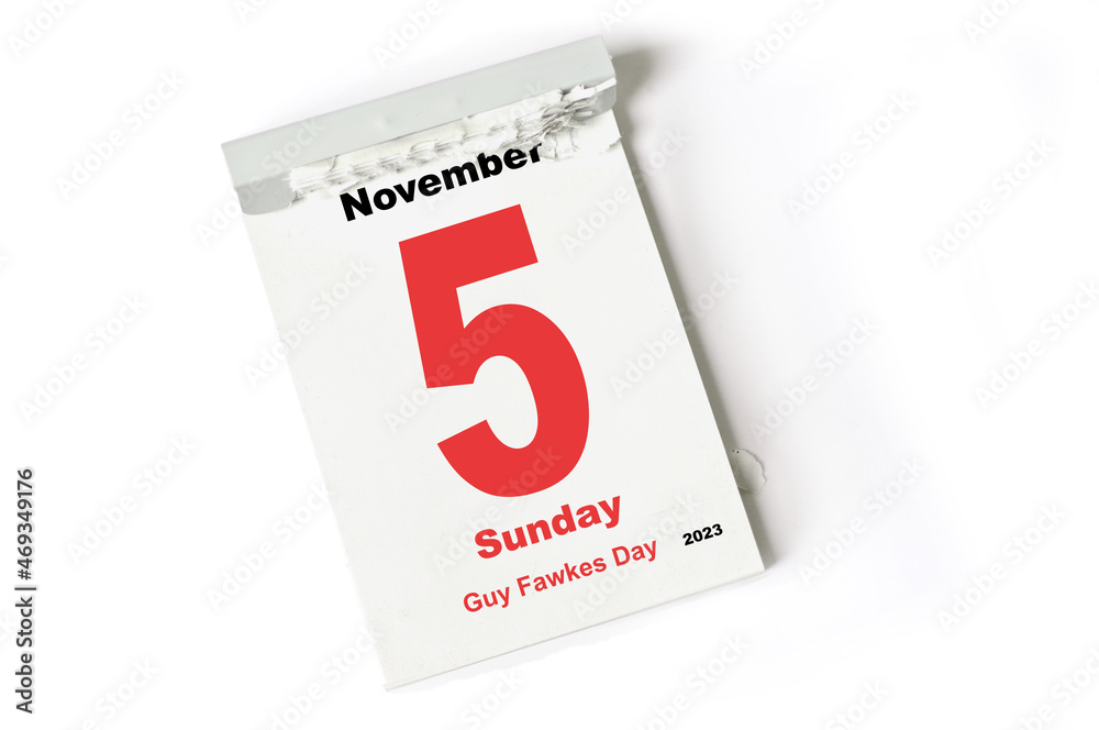  5 November 2023 Guy Fawkes Day