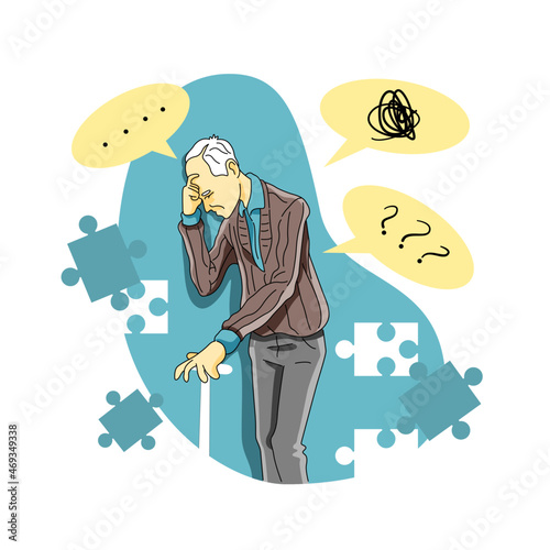 mental disorder of dementia or memory loss