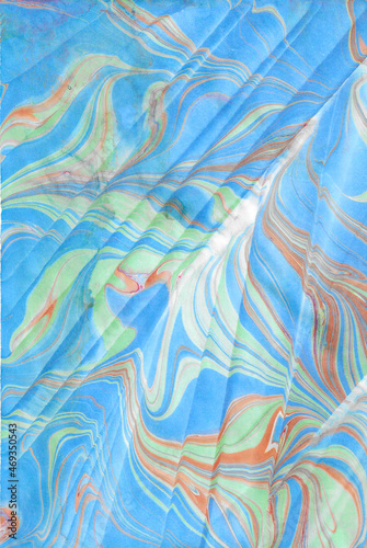 Marbling Marmorieren Ebru Art on Marble Paper for Background, Backdop, Texture, Pattern and Packaging Design photo