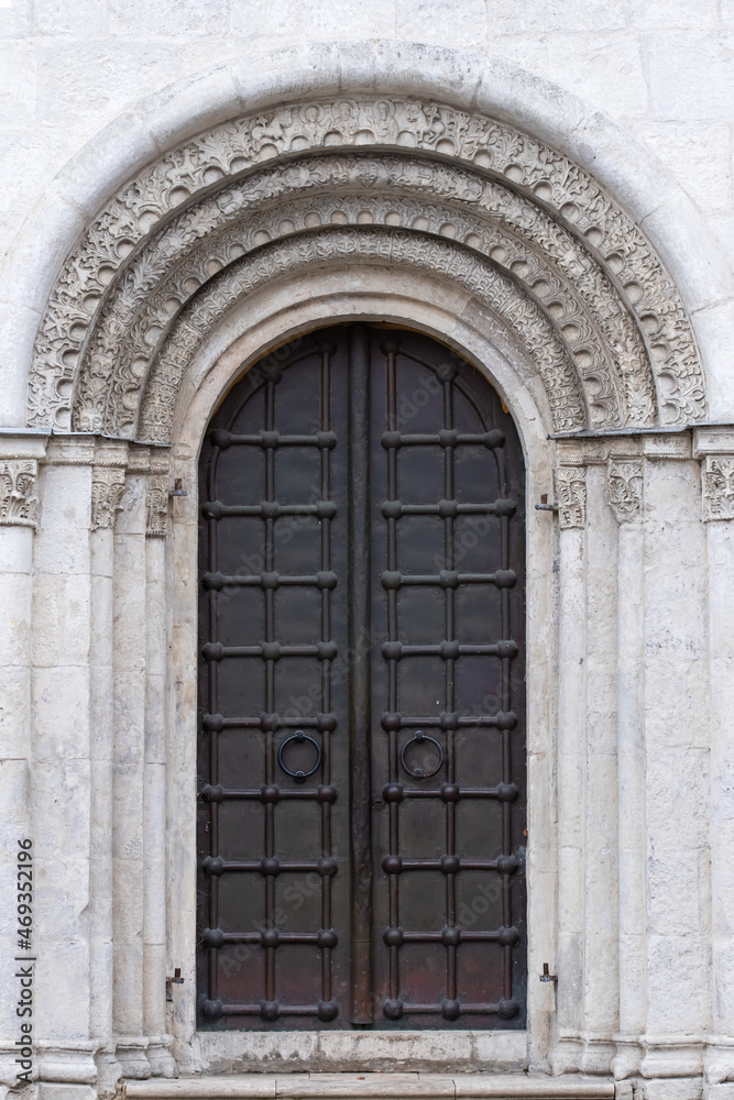 Arched church door