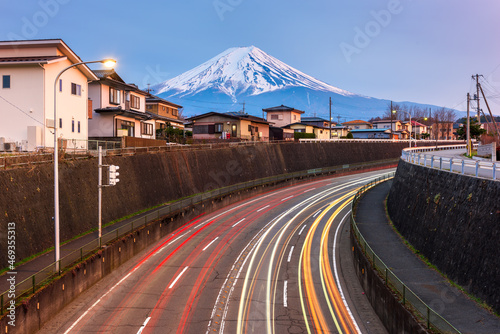 Mt. Fuji with Neighborhoods and Roads © SeanPavonePhoto