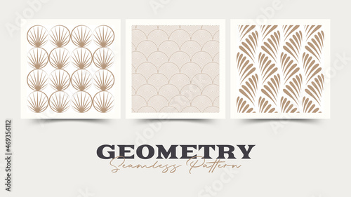 Geometry seamless pattern. Vector illustration.