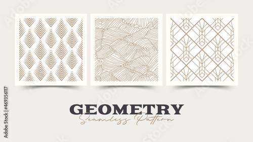 Geometry seamless pattern. Vector illustration.