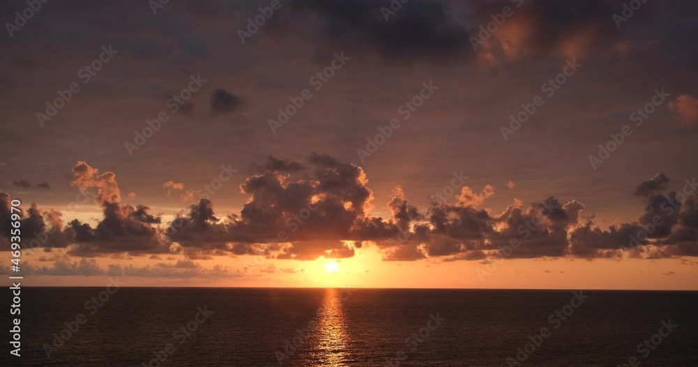 idyllic sunset tranquility and silence. dramatic sky clouds at sunset. calm sea waves and sunset background idyllic sunset tranquility and silence. dramatic sky clouds at sunset. calm sea waves and sunset background