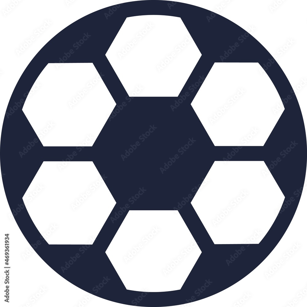 Soccer ball vector icon isolated football tool Soccer ball vector icon isolated football tool
