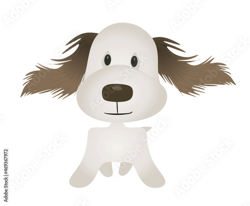 Fototapeta Naklejka Na Ścianę i Meble -  Cute dog icon. vector illustration