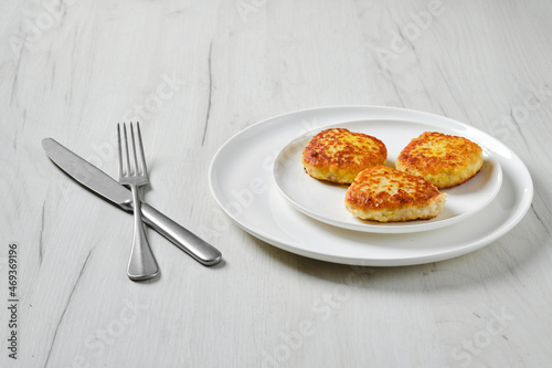 Obraz na plátně Fried squid cutlet in breading