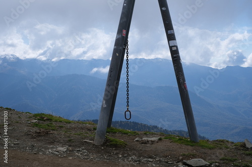 ladder to the top of mountain