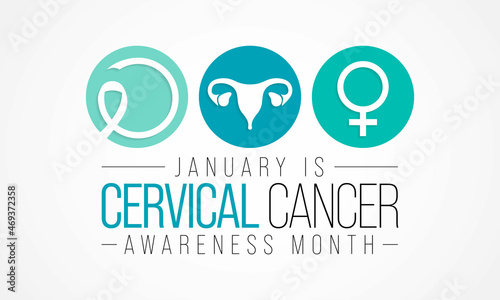 Fotografering Cervical Cancer awareness month is observed every year in January, It occurs most often in women over age 30