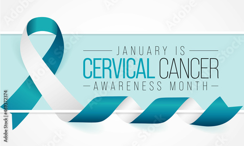 Cervical Cancer awareness month is observed every year in January, It occurs most often in women over age 30. Vector illustration