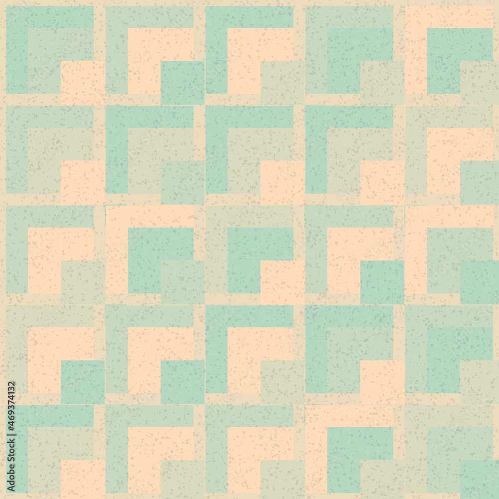 Fototapeta premium Abstract Geometric Pattern generative computational art illustration