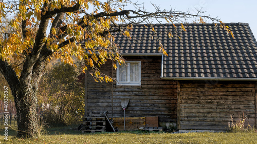 old house in autumn