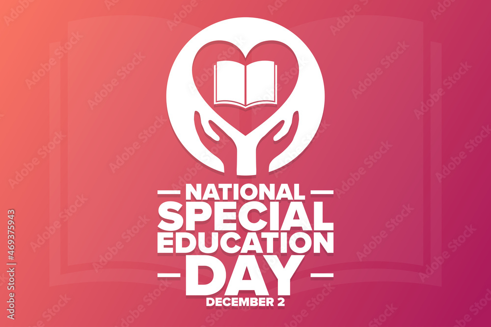 National Special Education Day. December 2. Holiday concept. Template for background, banner