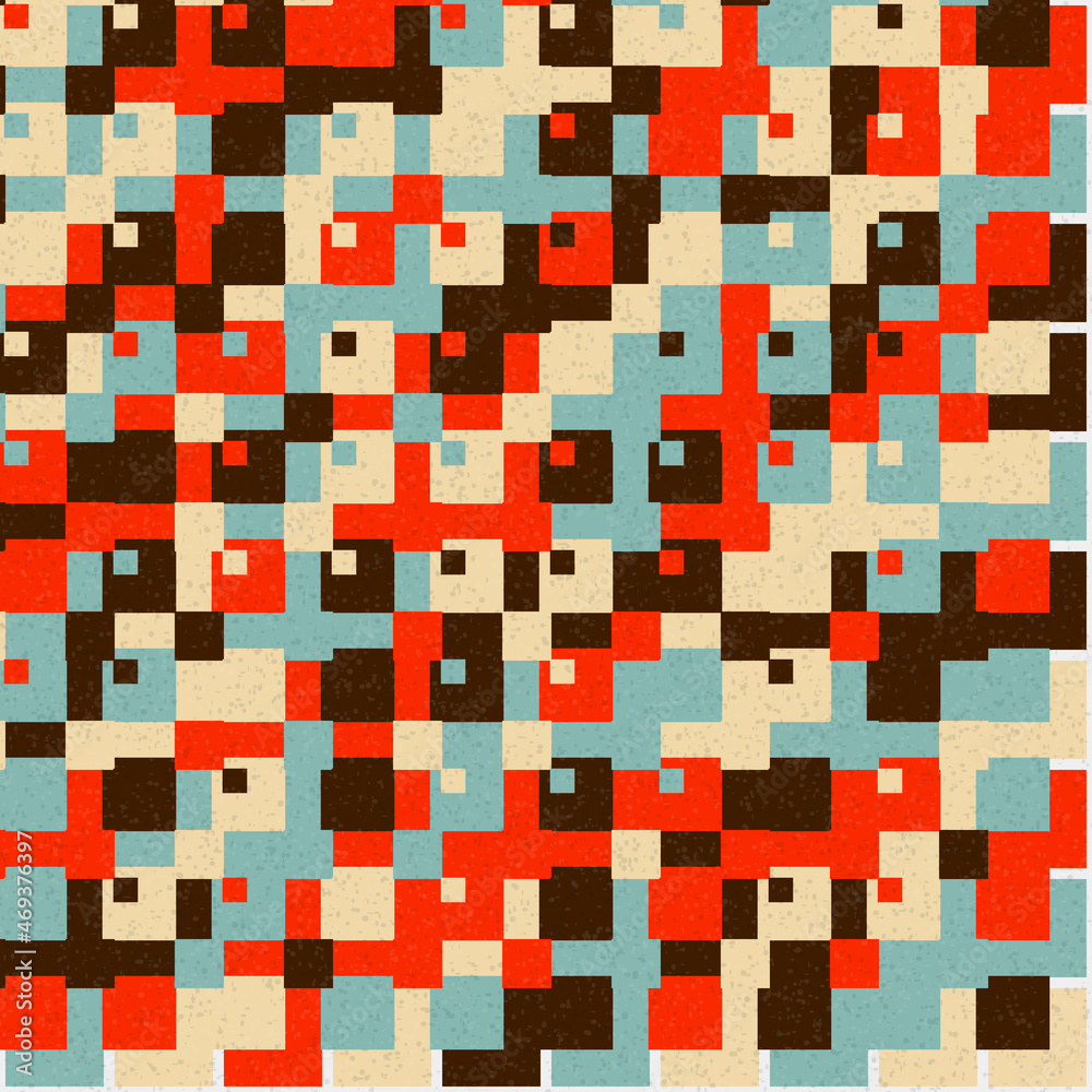 Fototapeta premium Abstract Geometric Pattern generative computational art illustration