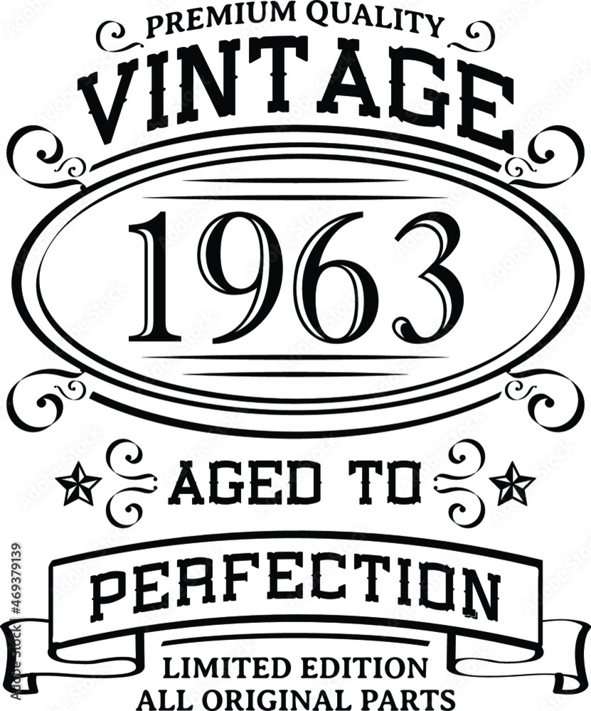 Obraz premium vintage 1963