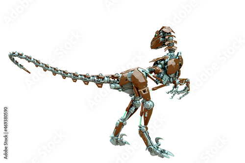 velociraptor robot rear view © DM7
