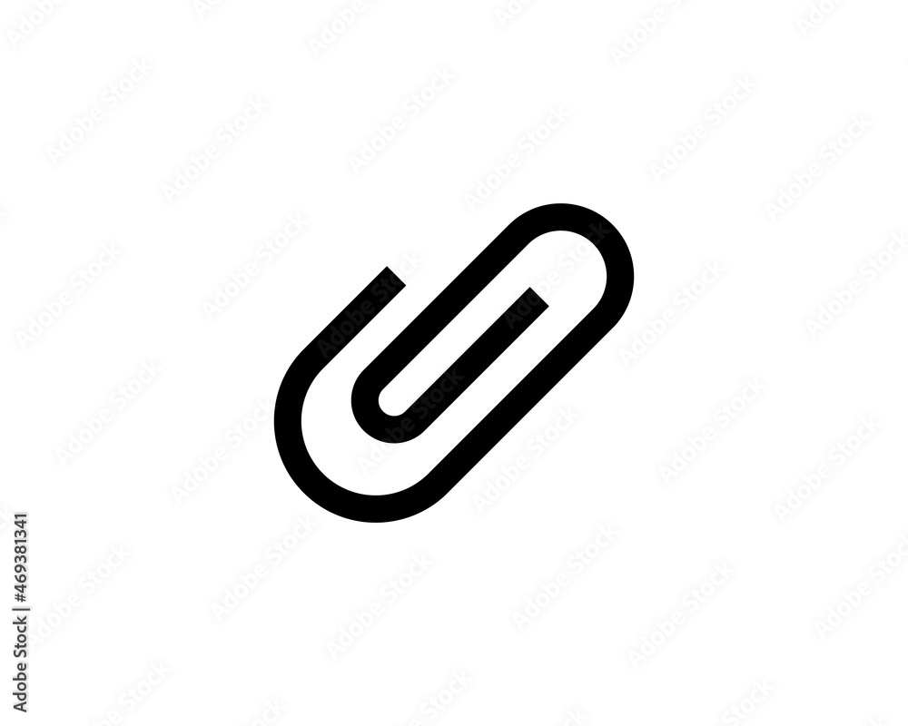 attach, paper clip thin line flat color icon. Linear vector illustration. Pictogram isolated on white background. Colorful long shadow design. attach, paper clip thin line flat color icon. Linear vector illustration. Pictogram isolated on white background. Colorful long shadow design.