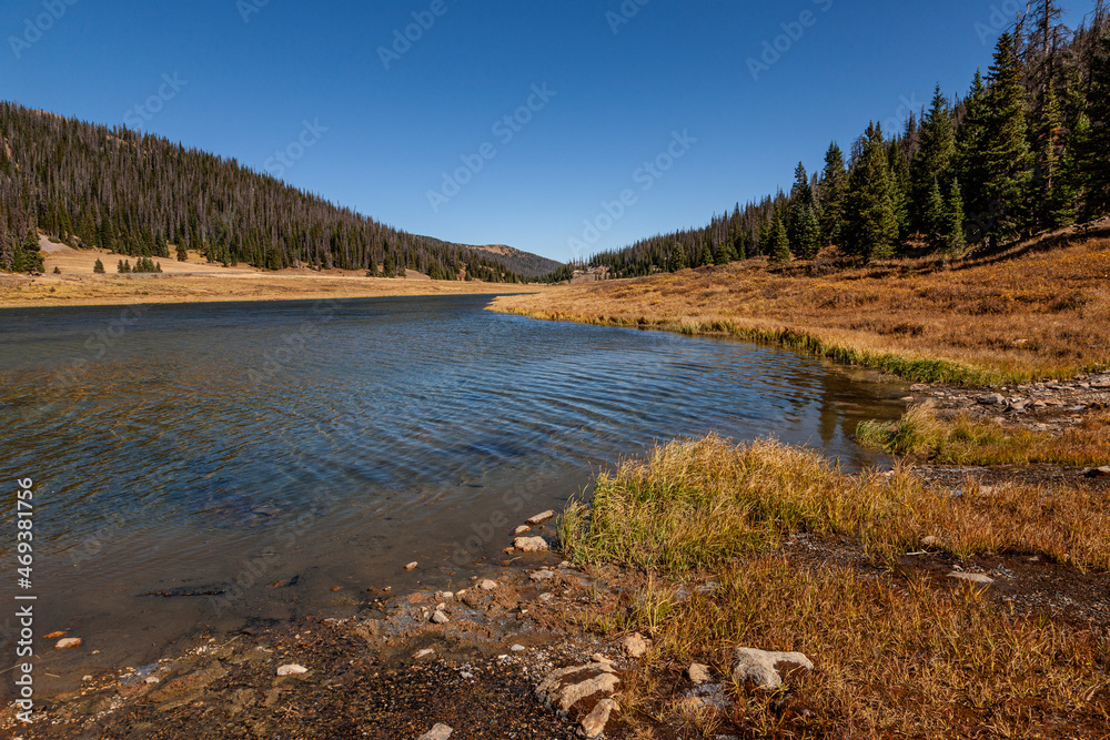 Continental Devide am Poudre Lake im Rocky Moontains National Park in Colorado