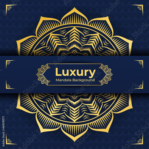 Luxury Mandala Background design with Arabesque Arabic Islamic east style. decorative mandala for print, flyer, brochure,  poster, cover,  banner.