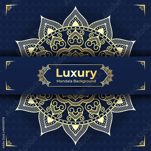 Luxury Mandala Background design with Arabesque Arabic Islamic east style. decorative mandala for print, flyer, brochure,  poster, cover,  banner.