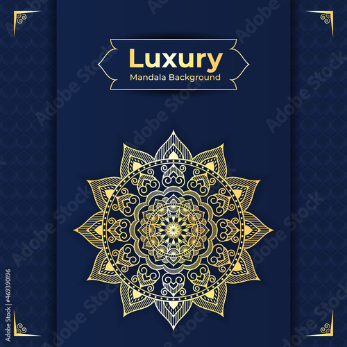 Luxury Mandala Background design with Arabesque Arabic Islamic east style. decorative mandala for print, flyer, brochure,  poster, cover,  banner.