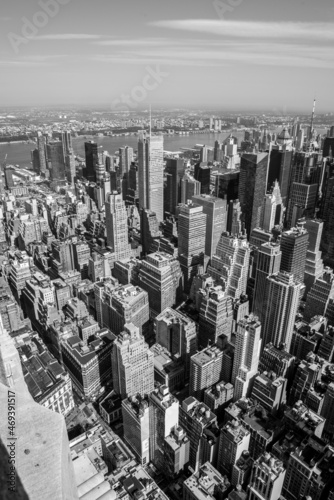 Manhattan skyscraper from Empire State Building