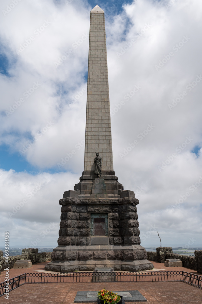 Obelisk on One tree Hill in Auckland new Zealand