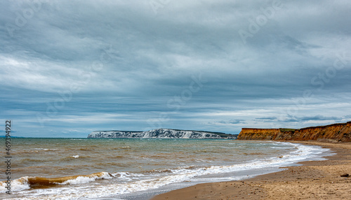 clouds over the beach