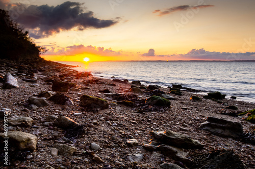sunset on the beach