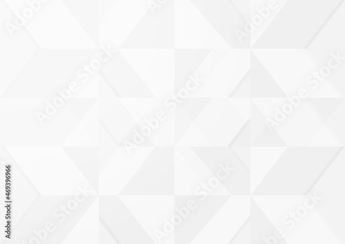 Abstract background in white and gray gradient color. White background texture with geometric pattern for cover design, book design, poster, flyer, website backgrounds. Vector Illustration.
