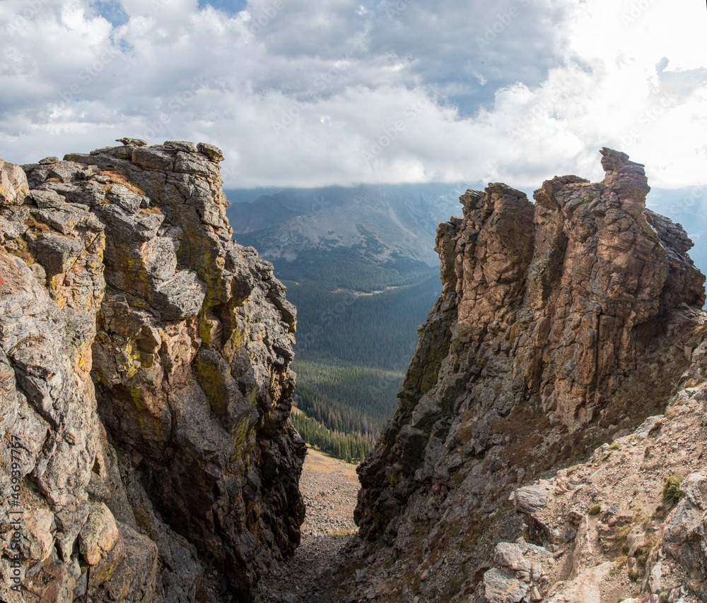 Great view up high in the mountains of Rocky Mountain NP