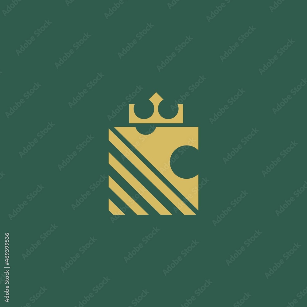 simple lion head logo, king crown . vector illustration for business logo or icon simple lion head logo, king crown . vector illustration for business logo or icon